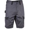 SHORT MULTIPOCHES STRETCH WORKWEAR. COTON / POLYESTER / ELASTHANNE 245 G/M². EN ISO 13688. T38 À 58 - GRIS FONCE