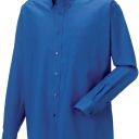 chemise homme manches longues. coton oxford / polyester. ts a 6xl - bleu fonce