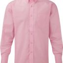 chemise homme manches longues. coton oxford / polyester. ts a 6xl - rose