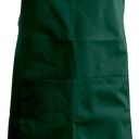 tablier sommelier. uni polyester / coton. dimensions h90 x l76 poche h20 x 31,5 cm. tu - vert